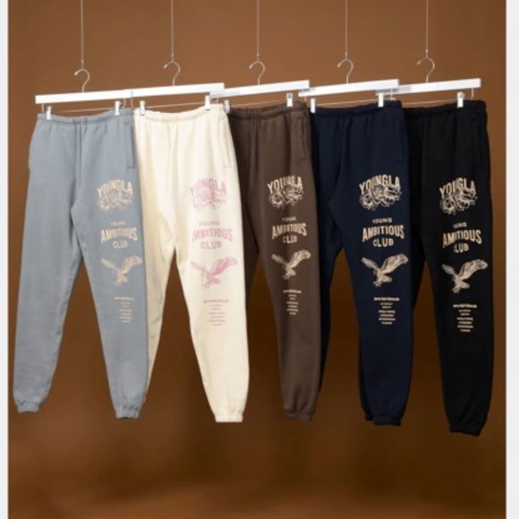 YOUNGLA 233 THE IMMORTAL JOGGERS, COLOR: BROWN WASHED - Picture 3 of 5